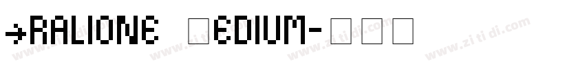 Cralione Medium字体转换